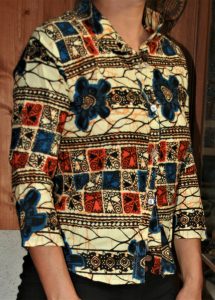 chemise en wax et lin