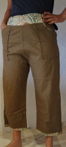 pantalon lin wax