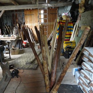 l'atelier de didgeridoos en agave