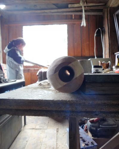 l'atelier de didgeridoos en agave